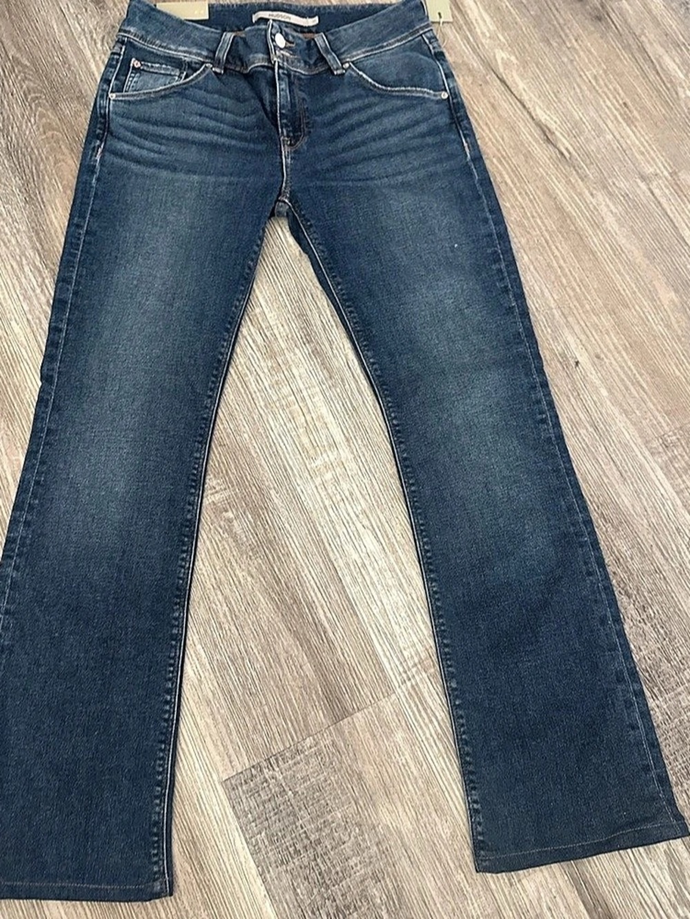 Hudson Beth Mid-Rise Baby Bootcut Jean Blue Waist 29